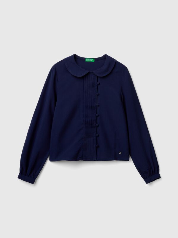 Camisa en mezcla de viscosa Niña