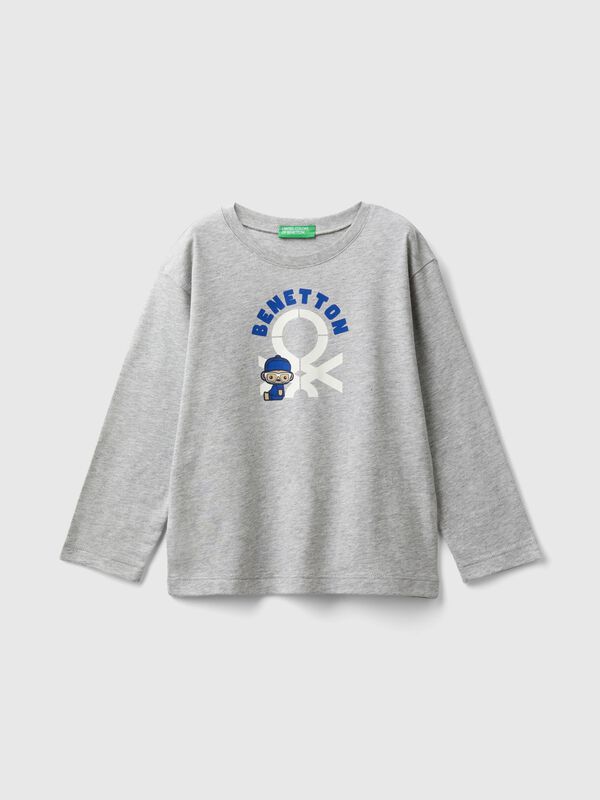 Camiseta de manga larga de algodón orgánico Niño