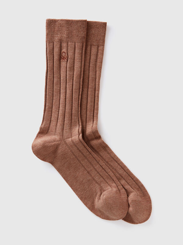 Calcetines de cachemir mixto