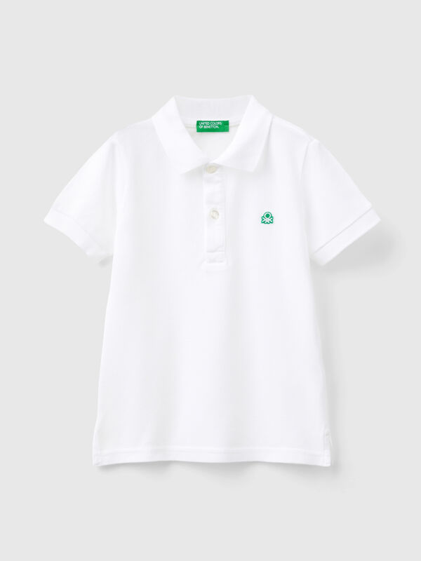Polo de manga corta de algodón orgánico Niño