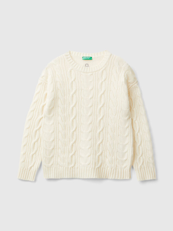 Jersey de lana mixta con ochos Niño