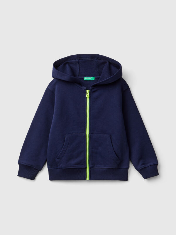 Sudadera con cremallera y estampado Niño