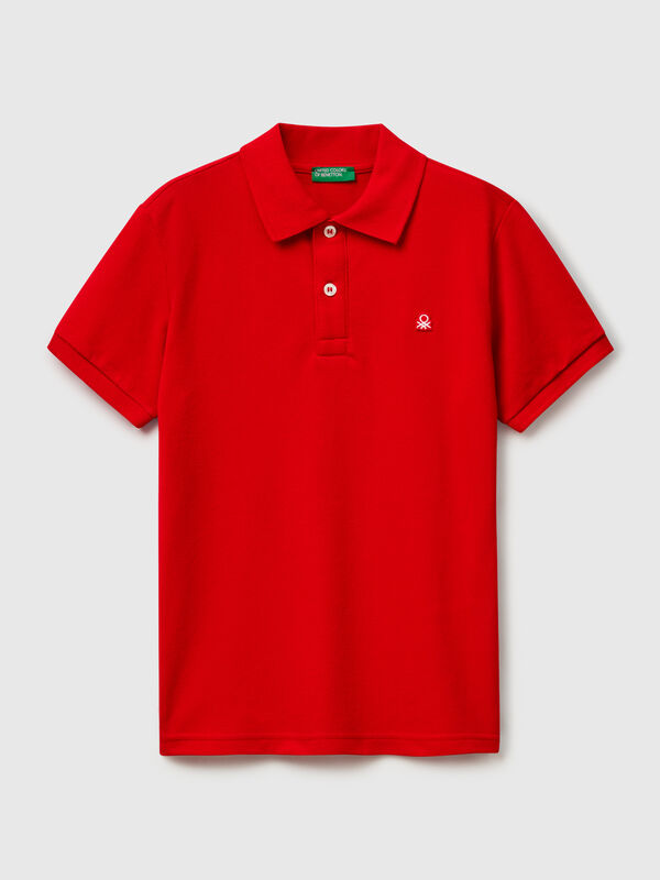 Polo slim fit de puro algodón Niño