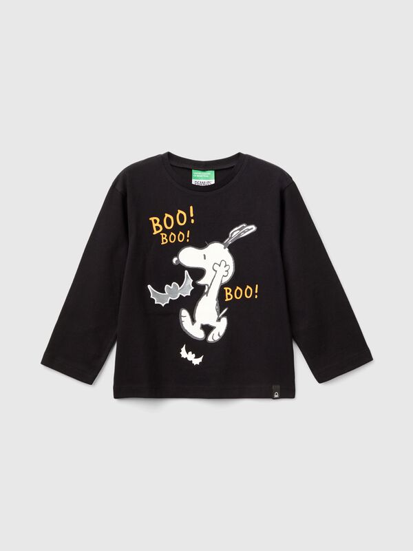 Camiseta de los ©Peanuts con estampado y bordado Niño