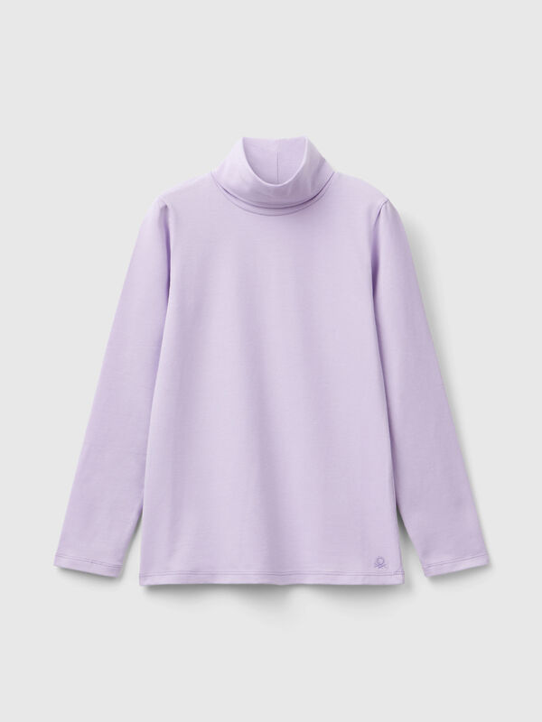 Camiseta elástica de cuello alto Niña