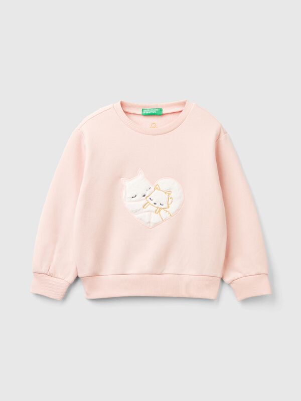 Sudadera cálida con parche Niña