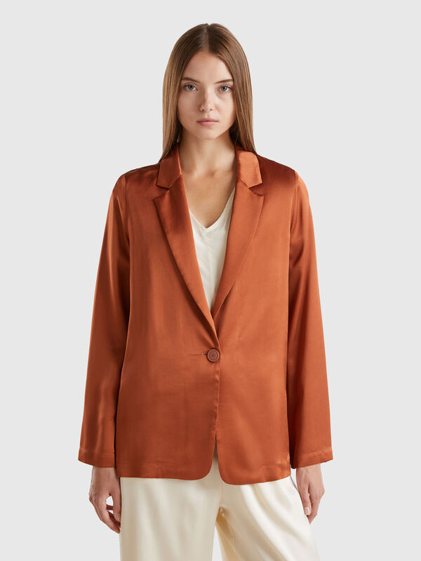 Blazer de 100 % viscosa Mujer