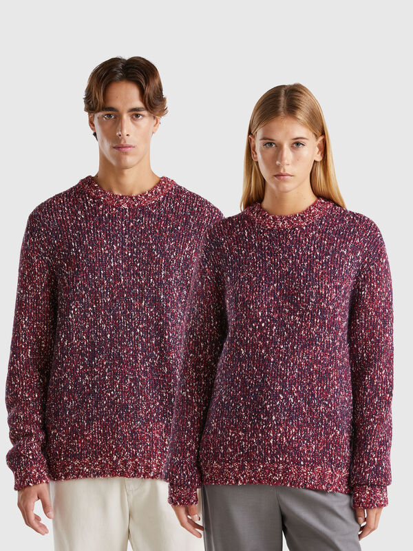 Jersey reversible de mohair mixto Hombre