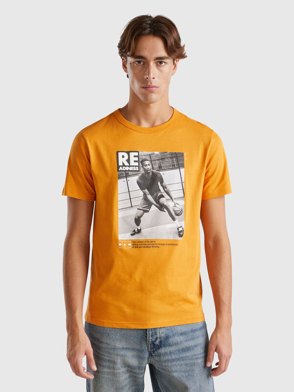 Camiseta regular fit de algodón orgánico Hombre