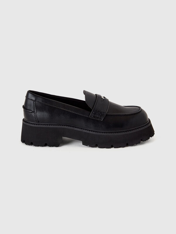 Mocasines de efecto piel Mujer