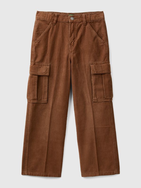 Pantalón cargo de pana Niño