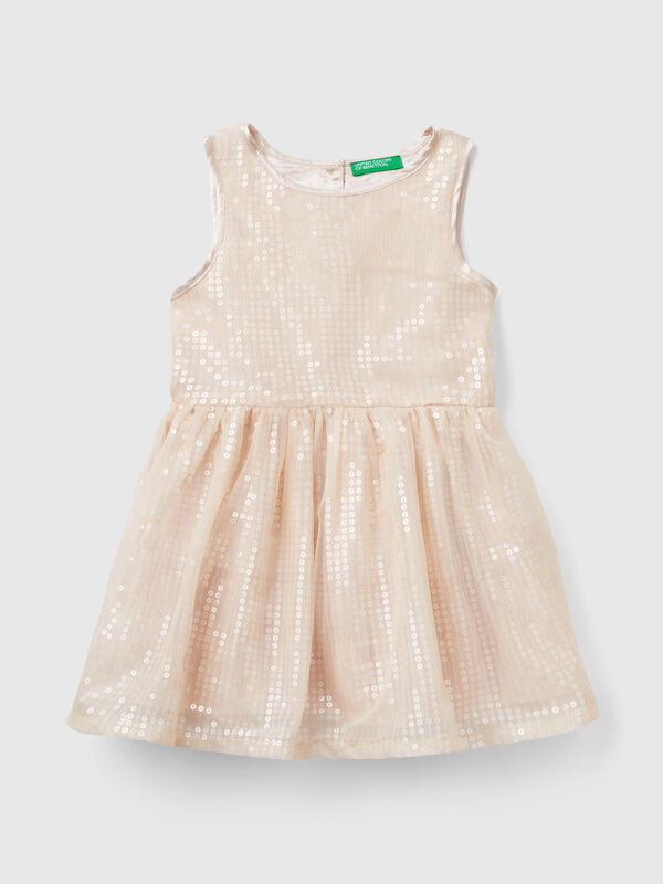 Vestido de tul con lentejuelas Niña