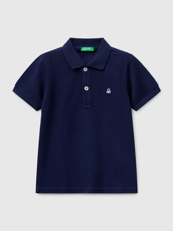 Polo de manga corta de algodón puro Niño