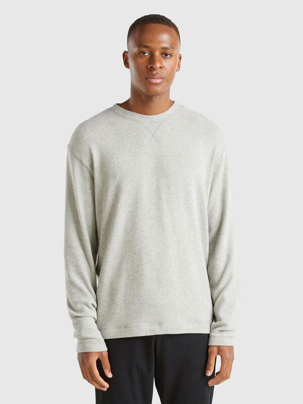 Jersey de algodón elástico cálido Hombre