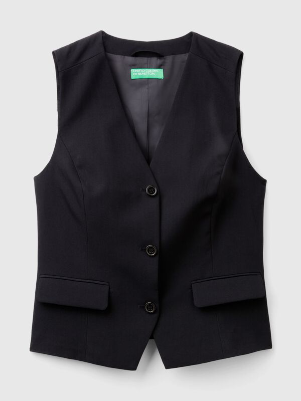 Chaleco de viscosa mixta el&aacute;stica Mujer