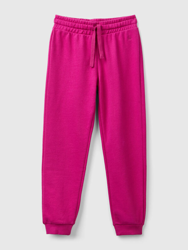 Pantalón de felpa con logotipo Niña