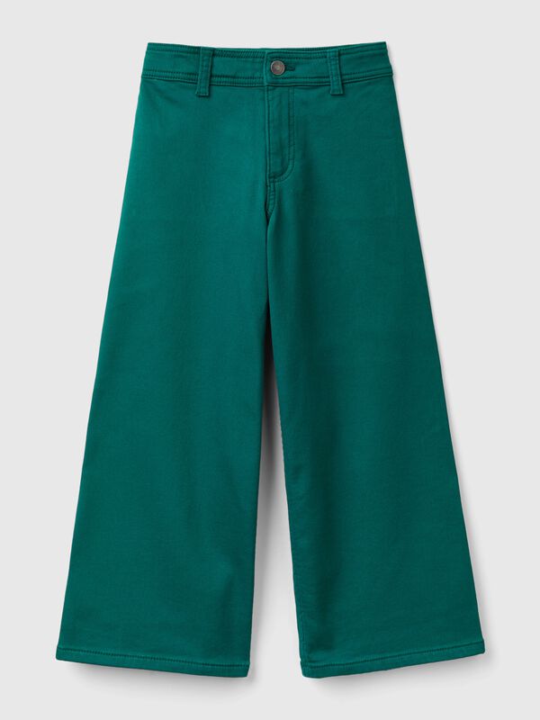 Pantalón amplio de algodón elástico Niña
