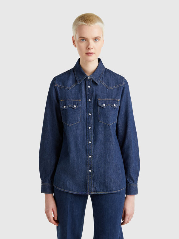 camisa vaquera occidental Mujer
