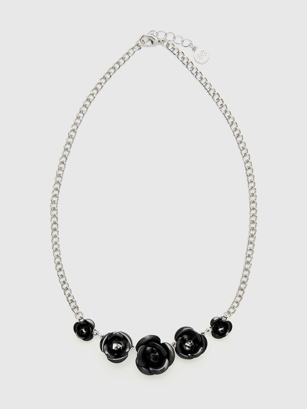Collar con rosas Mujer