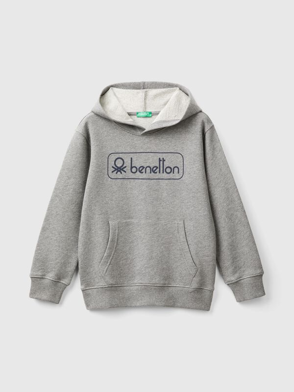 Sudadera con estampado y capucha Niño