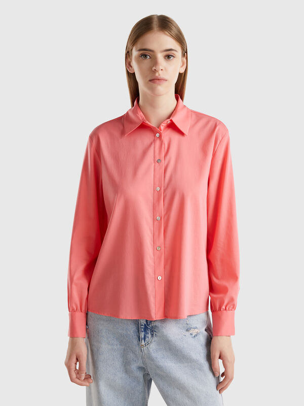 Camisa fluida elástica Mujer