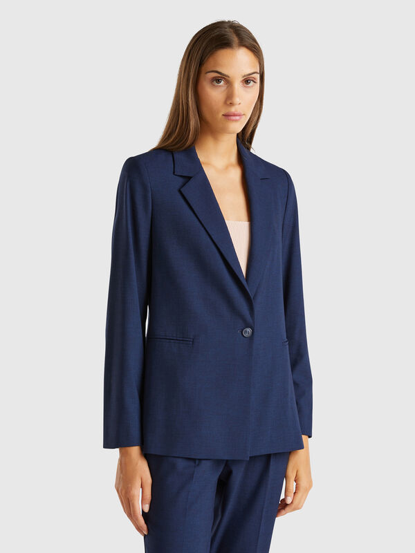Blazer de viscosa mixta elástica Mujer