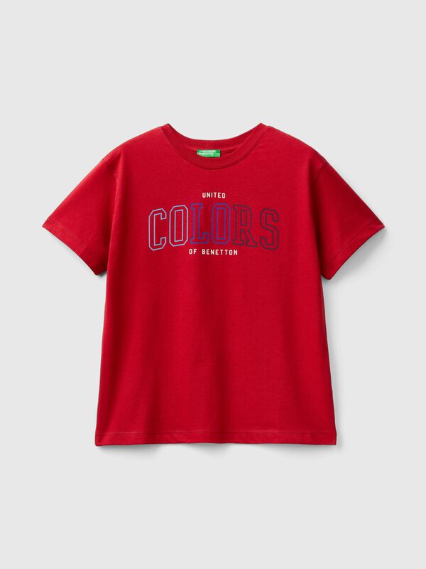 Camiseta de manga corta de 100 % algodón orgánico Niño