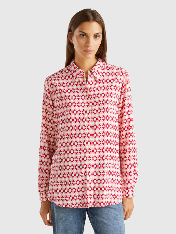Camisa fantasía en viscosa Mujer