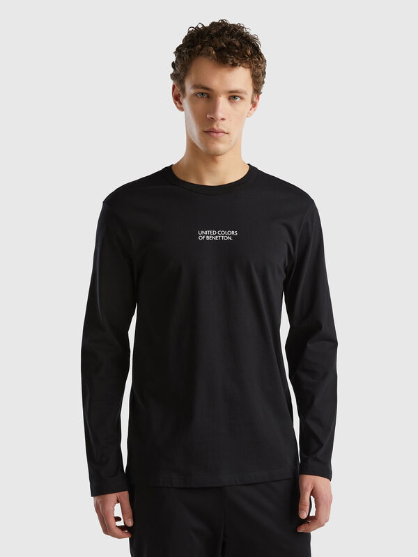 Jersey de manga larga de 100 % algodón Hombre