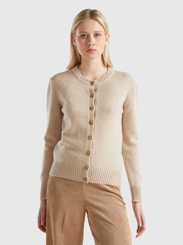 Cárdigan de pura lana Shetland Mujer