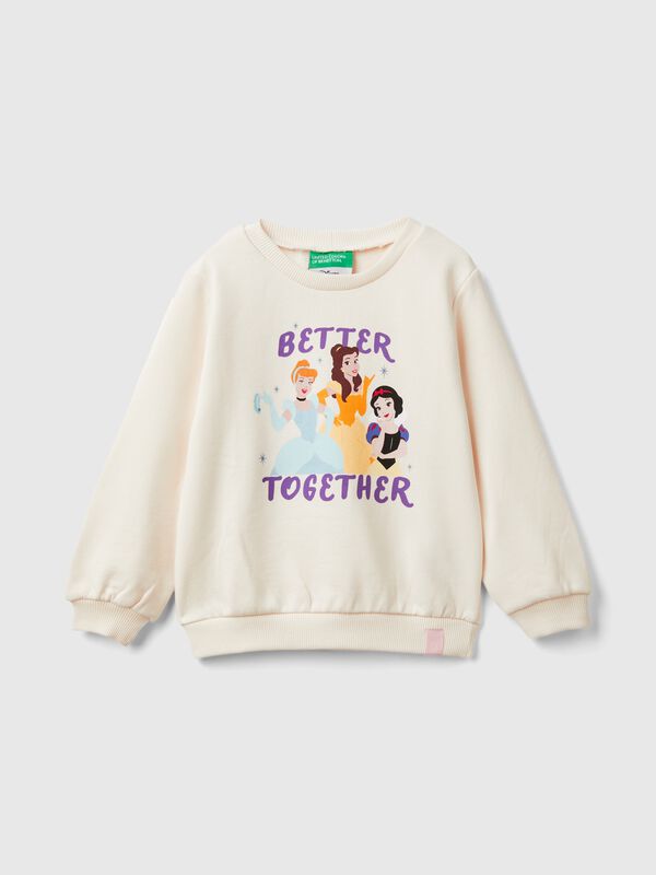 Sudadera crema de princesas ©Disney  Niña
