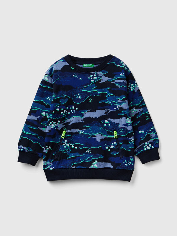 Sudadera con estampado de camuflaje Niño