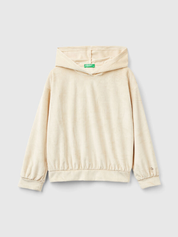 Sudadera de chenilla con capucha Niña
