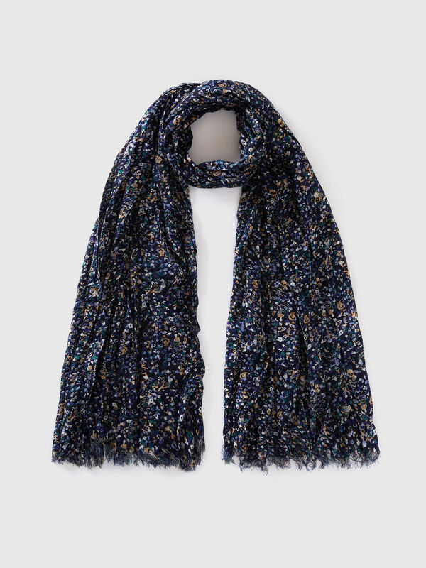 Pañuelo estampado de viscosa Mujer