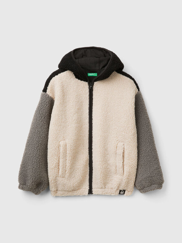 Sudadera polar color block Niño