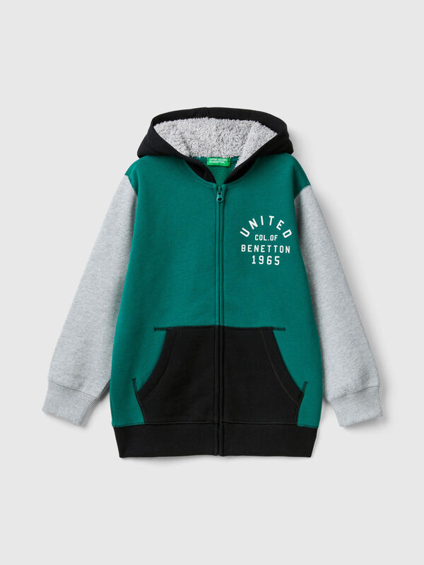 Sudadera con capucha forrada Niño