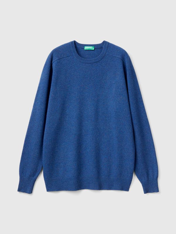 Jersey de cuello redondo de pura lana merina Jersey de cuello redondo de pura lana merina Hombre