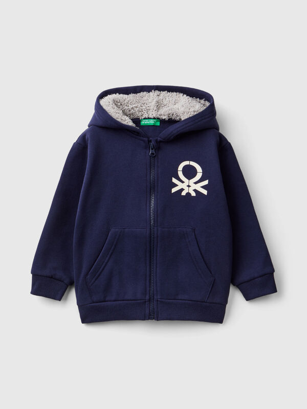 Sudadera con capucha forrada Niño