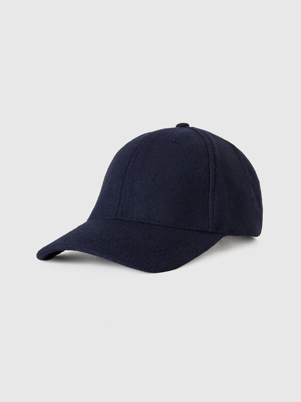 Gorra de paño con visera Mujer