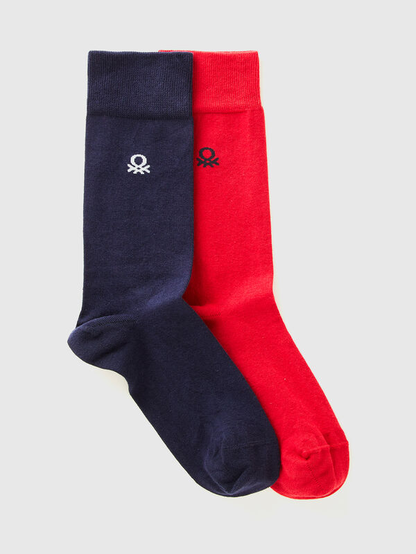 Dos pares de calcetines 3/4 con logotipo