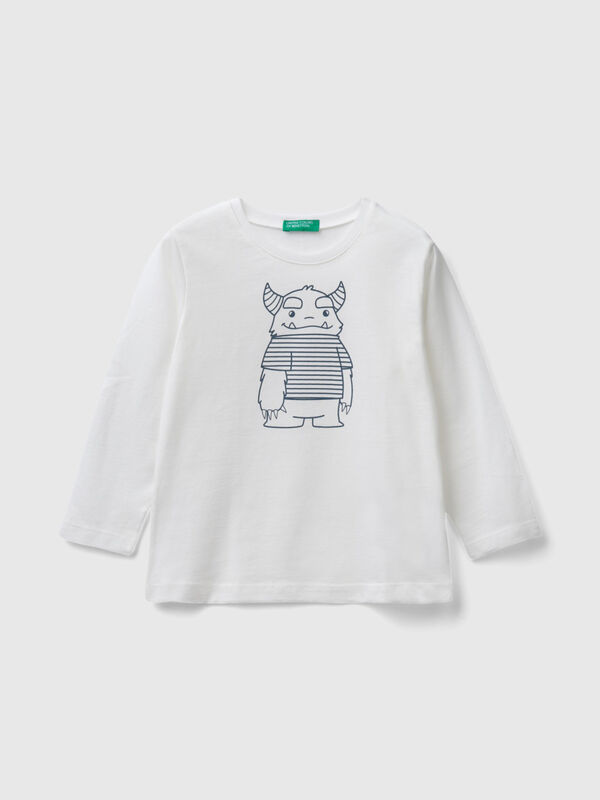 Camiseta de algodón con estampado Niño