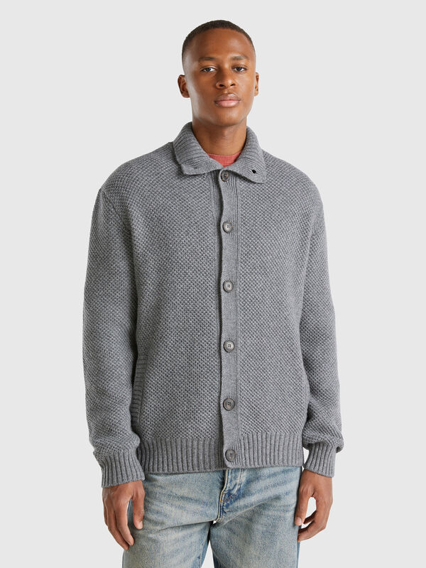 Chaqueta de lana mixta Hombre