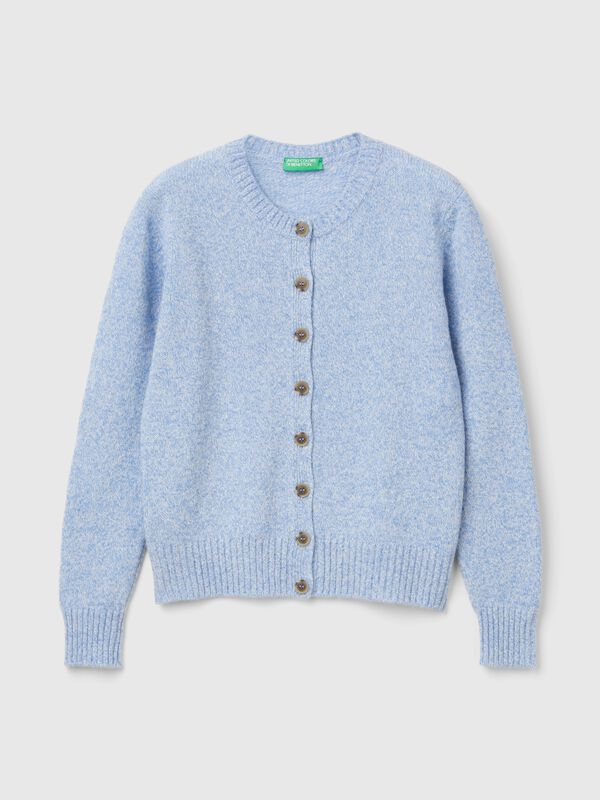 Cárdigan de pura lana Shetland Mujer