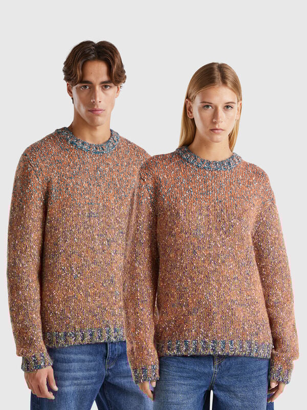 Jersey reversible de mohair mixto Hombre