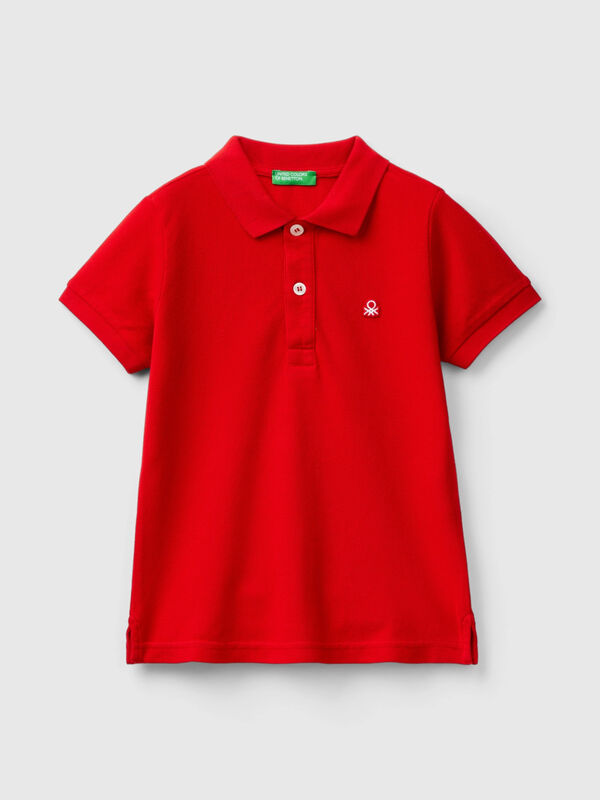 Polo de manga corta de algodón orgánico Niño