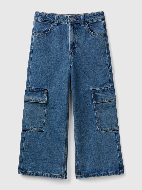 Vaqueros cargo wide fit Niña