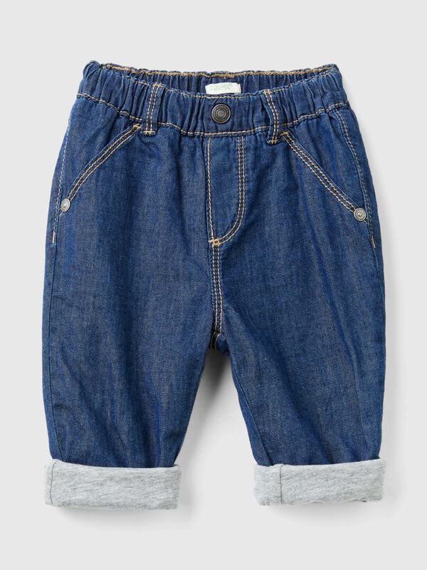 Pantalones en chambray Recién nacidos