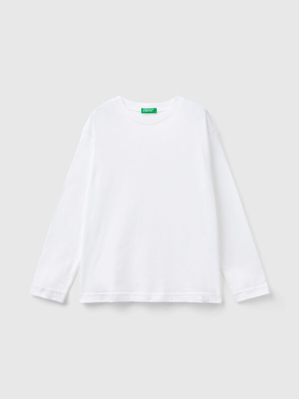 Camiseta de cuello redondo de 100 % algodón orgánico Niño