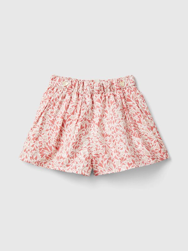 Falda pantalón de corazones de viscosa Recién nacidos