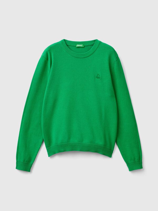 Jersey de cuello redondo de 100% algodón Niño